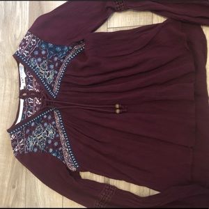 Long sleeve blouse